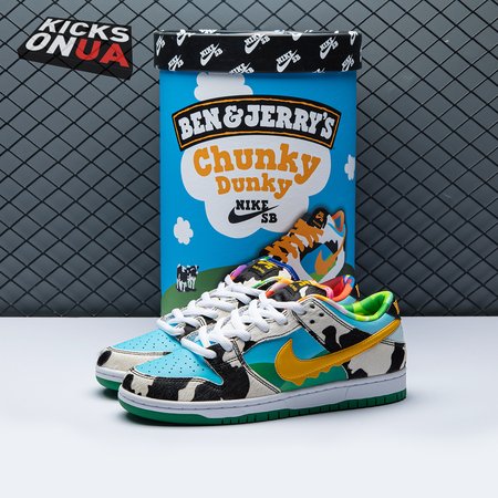 Ben & Jerry's x Dunk Low SB 'Chunky Dunky' Special Ice Cream Box Size 36-47.5